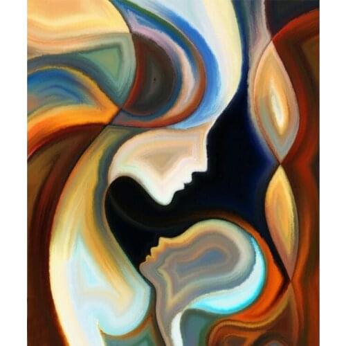 5D DIY diamond painting Abstract Woman and son Full Drill Embroidery Cross Stitch Mosaic Craft Kits Home Decor Christmas Gift