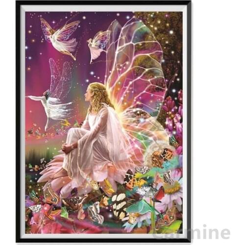 The Elves Butterfly Beauty DIY 5D Diamond Painting Craft Picture Cross Stitch Embroidery Full Round&square Drill Home Decoration