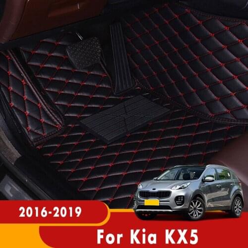 Car Floor Mats For Kia KX5 2019 2018 2017 2016 Carpets Waterproof Custom Foot Pads Car Styling Interior Accessories Parts Cover