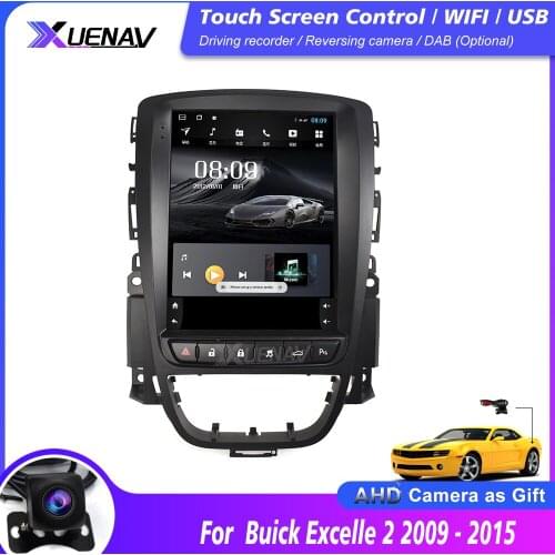 Car Radio Multimedia Player For Buick Excelle 2 2009-2015 For Opel Astra Tesla screen Tesla style 2009-2017 Navigation GPS