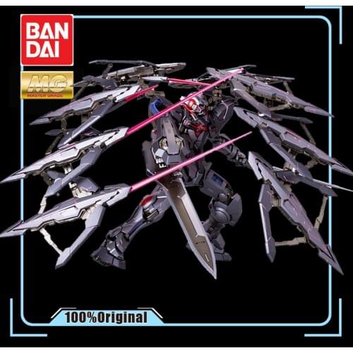 BANDAI MG 1/100 Assembling Model GN-001 GUNDAM EXIA Change The Dark Color Action Toy Figures Childrens Gifts