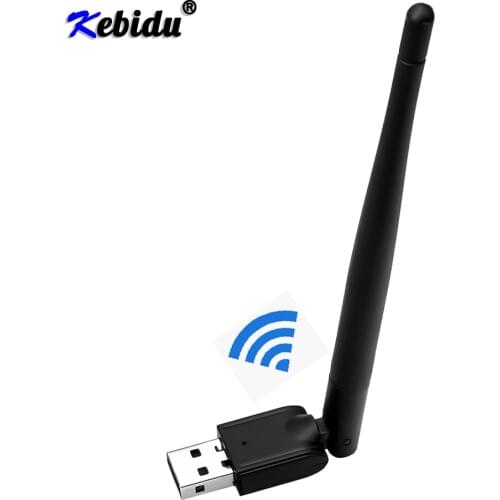 Kebidu 150Mbps Wireless Network Card Mini USB 2.0 WiFi Adapter Antenna PC LAN Wi-Fi Receiver Dongle 802.11 B/g/n Free Driver
