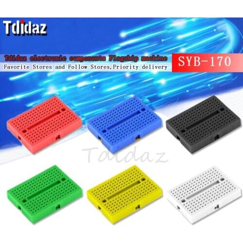 SYB-170 Mini Mini Breadboard Experiment Board Circuit Board Hole Board 35x47mm Color