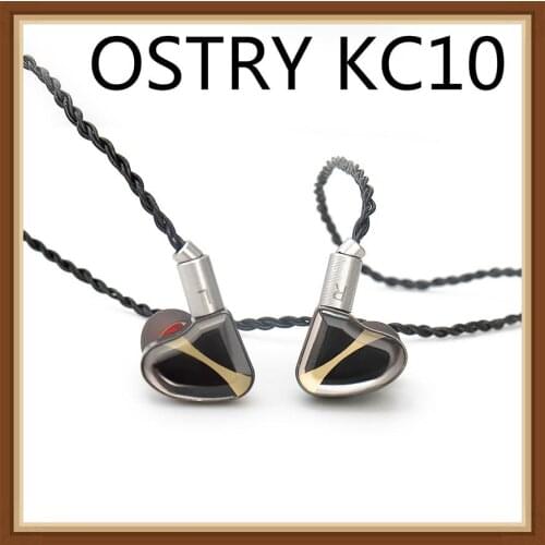 OSTRY KC10 Double Dynamic 2DD Balanced In Ear Monitor HiFi Music Stage Studio Metal Stereo 3.5mm Audiophile Earphone наушники