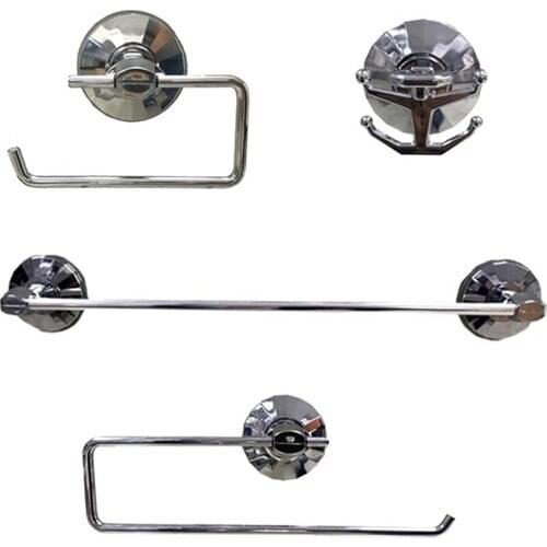 Eym Flat Surfaces For Vacuum Mount 4 Pcs Set Bathroom Accessories