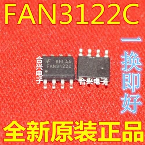 Fan3122cmx Fan3122c Fan3122t High-Speed Low-Side Gate Driver Sop8 Brand New Delivery
