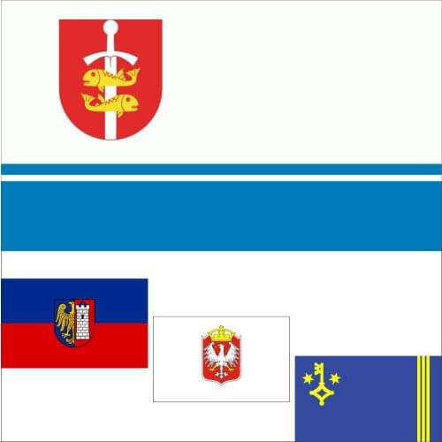 Poland 47 City POL Gdynia Flag 3X5FT 90X150CM 100D Polyester POL Kalisz Banner