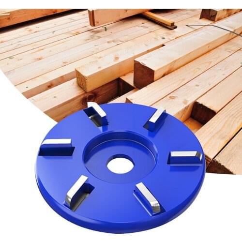 Angle Tooth Blade Wear-resistant 6 Teeth Metal Wood Carving Disc Angle Grinder Attachment Woodworking Round Plane Milling Cutter