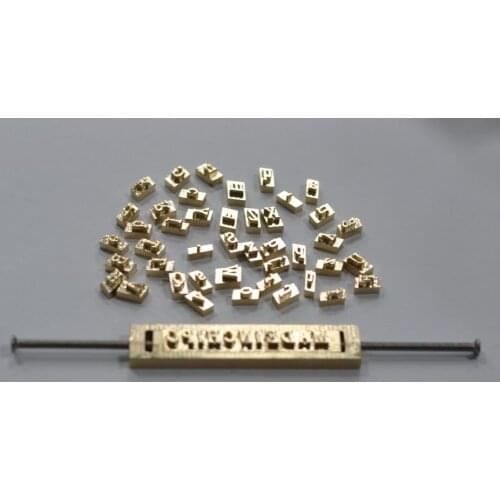 Brass flexible letters,CNC engraving mold ,hot foil stamping machine,number,alphabet,symbol customization font,Character mold