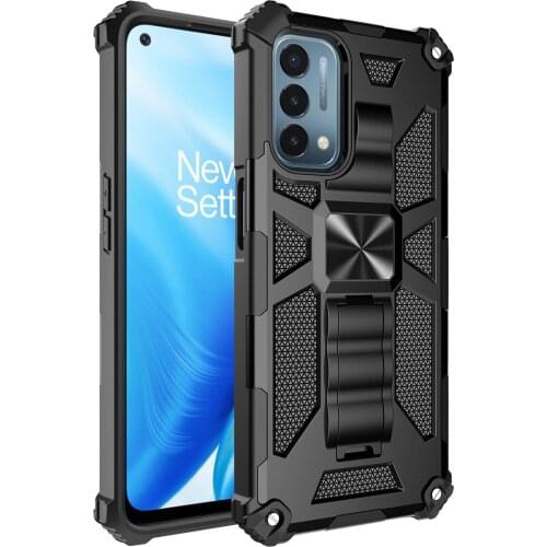 Magnetic Invisible Kickstand Heavy Rugged Armor Shockproof Case For OnePlus Nord N200 N10 5G N100 9 Pro Protective Back Cover