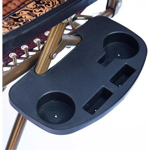 New Folding Reclining Chair Clip On Side Table Cup Drink Holder Outdoor Garden Lounger Tray For Keeping Cell Phone Mug Holder