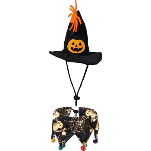 Halloween Pet Clothes Dog Cat Cloak Hat Halloween Costume Pet Cape Cosplay Puppy Kittens Fancy Christmas Holiday Unusual