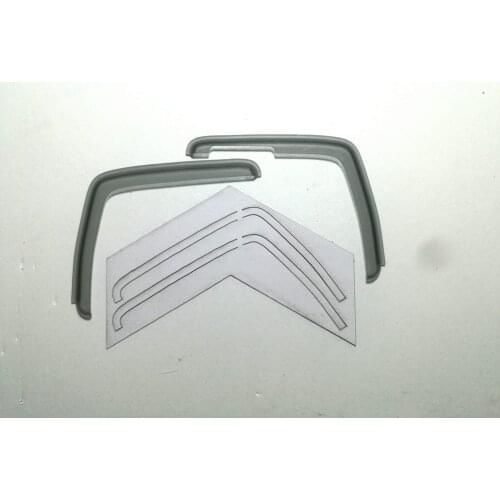 Pair Acrylic Window Visor Vent Shades Sun Rain Deflector Guard For 1/14 Rc Truck TAMIYA BENZ ACTROS TRUCK 1851 3363 56335 56348