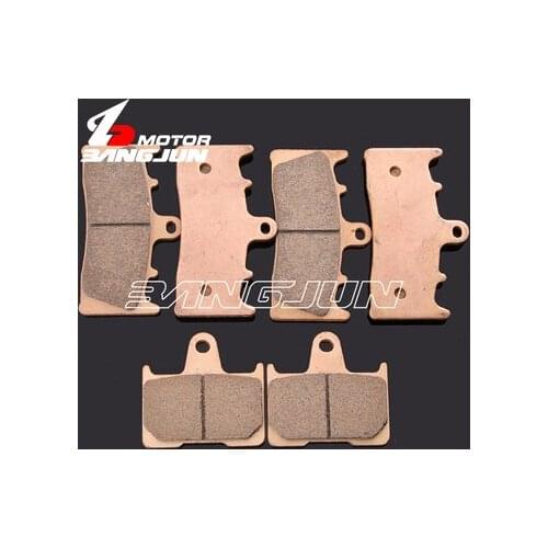 Motorcycle Front Rear Metal Brake Pads For SUZUKI GSXR1000 K1 2000-2002 GSX1400 2001-2007