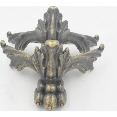 Zinc Alloy Tiger Footing,Decoration Legs,Vintage Wooden Box Beast Feet,Cabinet Corner,Bronze Tone Color,84*42mm,4Pcs