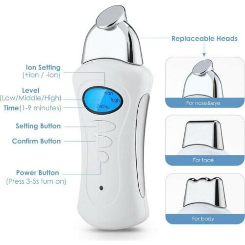 Handheld Galvanic Spa Nu Electroporator Skin Tightening Face Lift Microcurrent Facial Machine Galvanic Current Device Skin Care