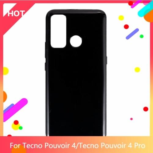 Pouvoir 4 Case Matte Soft Silicone TPU Back Cover For Tecno Pouvoir 4 Pro Phone Case Slim shockproof