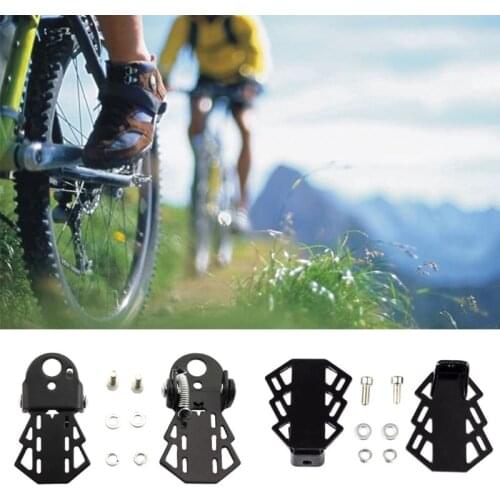 2021 New 1pair Bike Rear Pedal MTB Folding Footrests Cycling Accessories Bicycle Foot Peg Drop Ship