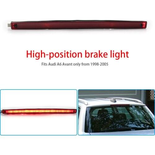 Third 3rd Brake Light Centre High Mount Stop Lamp for Audi A6 Avant 1998-2005 4B9945097A Replacement Rear Tail Stop Lamp Light