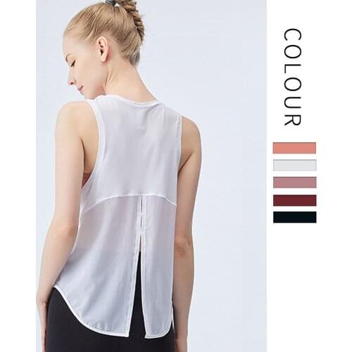 Womens Sports Loose Fitness Clothes Quick-Drying Yoga Running Exercise Blouse Shirt Gym Sportswear Thin Breathable Sexy Tops