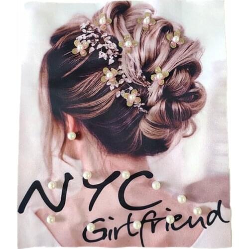 Patch Patches Women 23CM Beaded Stickers for Clothes Heat Tranfer Clothing Accessories Fashion Embroidery Pattern Free Shipping