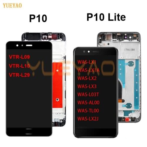 LCD For Huawei P10 VTR-L09 L10 L29 LCD P10 Lite WAS-LX1 WAS-LX1A WAS-LX2 LCD Display Touch Screen Assembly