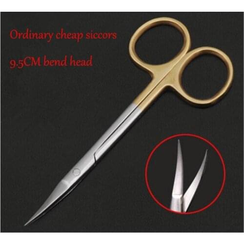 12cm bend head micro Cornea scissors Hand tool Surgery stainless steel Ophthalmic Instruments high quality
