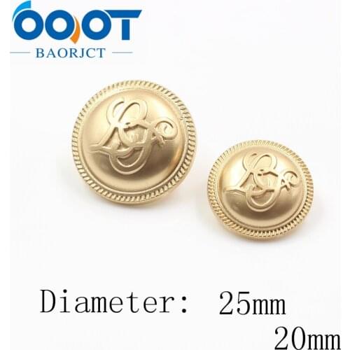 1831513,10pcs 25mm Simple fashion metal buttons Coat Suits Uniforms Buttons DIY handmade sewing Do not fade high quality