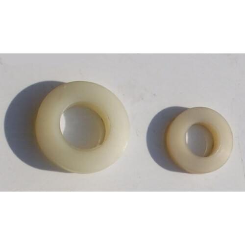 2pcs 10mm-45mm ID polyurethane cushion elastic ring coupling backrest pin gasket plastic washer damping ring white color