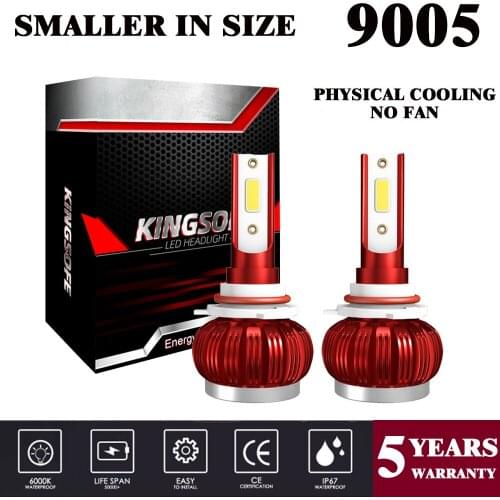 Fast Delivery 2PCS Car LED COB Headlight Lamp LED Bulbs 9005 HB3 6000k Headlamps Kit Light 12V 36W 8000LM Mini Size