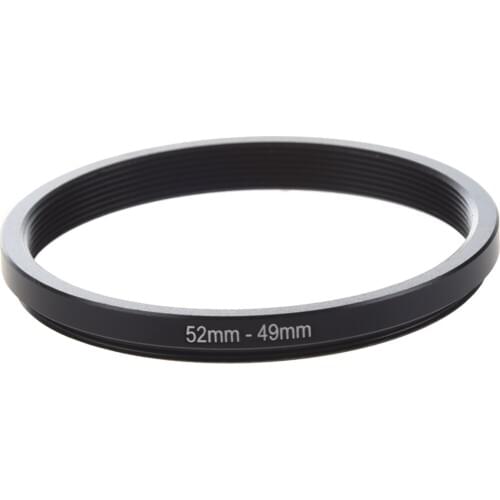52mm-49mm 52mm to 49mm Black Step Down Ring Adapter for Camera
