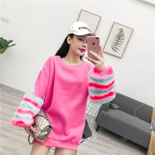 ALPHALMODA Women's Sweatshirts With Long Sleeves