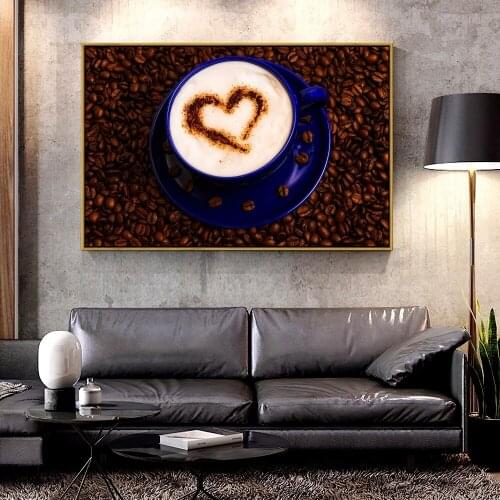 Artcozy Oil Canvas Painting cappuccino For Home Decoration Wall Art