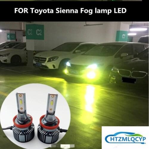 Car Fog lamp LED FOR Toyota Sienna front fog lamp modified 12V 6000K 30W