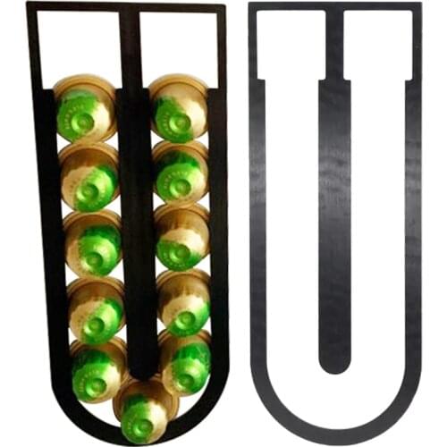 Coffee Capsule Holder Tower Stand For 10 Nespresso Capsules Storage Soporte Capsulas Nespresso Coffee Pod Holder