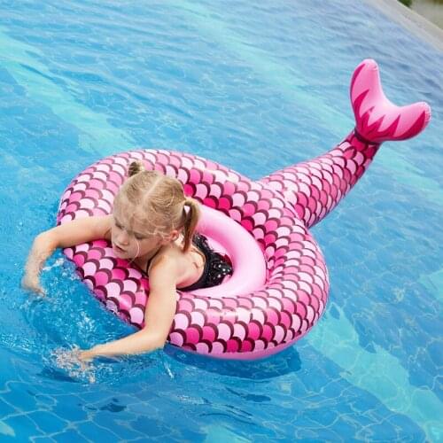 Beautiful Mermaid Tail Children Swim Seat Swimming Skill Training Sport Interest Formative Physical Exercise Water Playing Toys