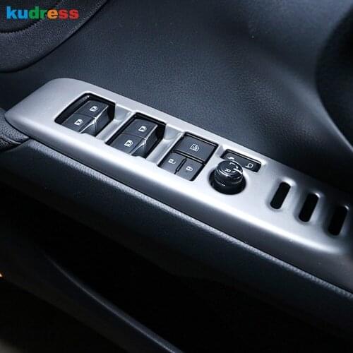 For Toyota Camry 70 XV70 2017 2018 2019 2020 ABS Matte Interior Window Lift Switch Frame Cover Trim Sticker Car Accessories LHD