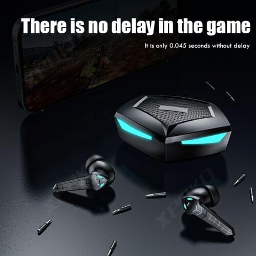 Low Latency Gaming Headsets TWS Bluetooth Earphones Touch Control Wireless Headphones Noise Cancelling Headset With Microphones