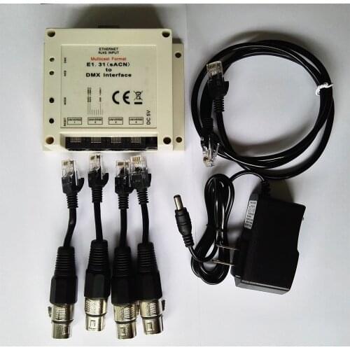 E1.31 to DMX512 Computer Controller Instead USB to DMX, Suitable for Madrix, MagicQ
