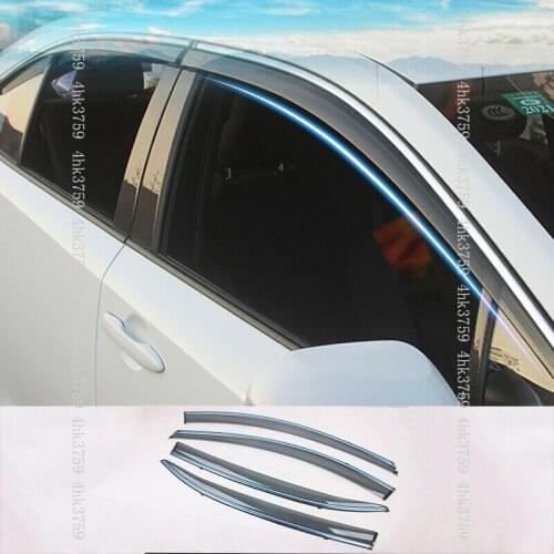 Window Visor Vent Sun Shade Rain Guard Visor trim for Toyota Corolla Sedan 2020 Auto parts Car modification