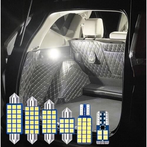 For Suzuki Alivio 2014 2015 2016 2017 2018 5x Error Free 12v LED Bulbs Car Interior Dome Reading Lamps Trunk Lights Accessories