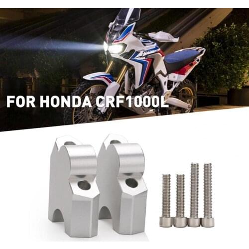 Metal 2Pcs Practical Portable Motorcycle Handlebar Riser Compact Handlebar Extend Adapter Easy Installation