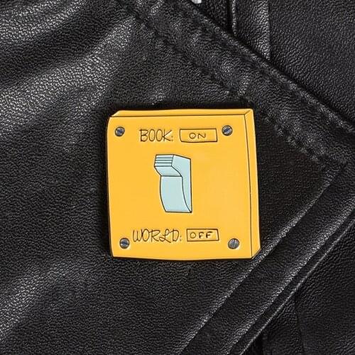 Cartoon pin Cute Metal Enamel Cartoon cute switch drop oil alloy wild paint backpack cowboy badge brooch