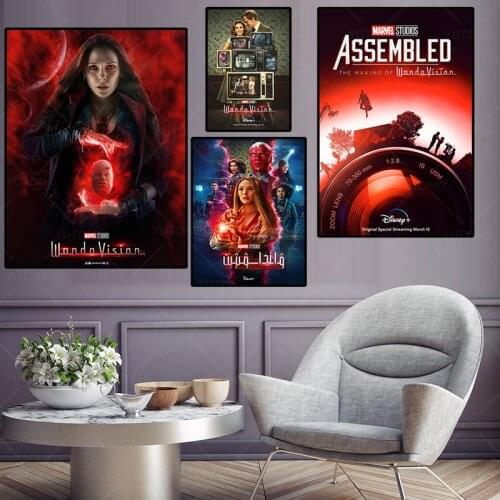Modern Print Home Decor Posters Wanda Vision Poster TV series Wall Art Canvas Painting Modular Pictures For Bedroom Living Room