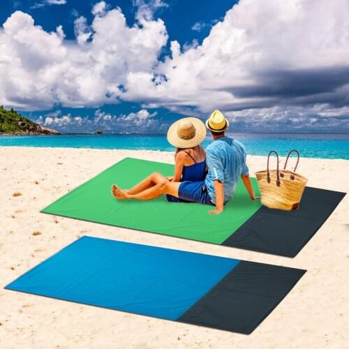 55x59 inches Waterproof Beach Blanket Outdoor Portable Picnic Mat Camping Ground Mat Mattress Camping Camping Bed Sleeping Pad