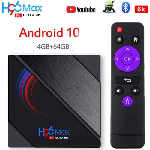 Smart TV Box H96 MAX H616 2020 Android10.0 32GB 64GB 6K Youtube Media player H96MAX TVBOX Android TV Set top box 2.4 G/5G