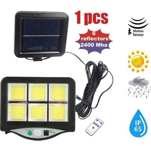 Seperable Solar Power Outdoor Fence Light Courtyard Garden Solar Led Lamp Waterproof motion sensor remote wall lighting indoor 5