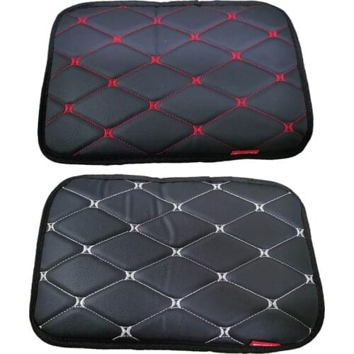Universal Car Leather Armrest Pad Auto Center Console Seat Box Protection Cushion Car Seat Armrests Box Pad Covers Auto Interior