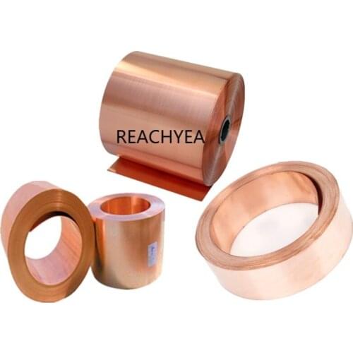 1Meter HIGH QUALITY Copper Strip Thickness 0.05/0.1/0.2/0.3/0.5/0.6/0.8/1.0MM*W50MM Red Copper Sheet Copper Foil Copper plate T2