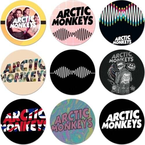58mm ARCTIC MONKEYS Icons Pins Badge Decoration Brooches Metal Badges For Clothes Backpack Decoration